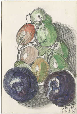 Митрохин Дмитрий Исидорович. Виноград и сливы 